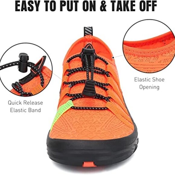 SAGUARO UNISEX ORANGE WATER SPORT SHOES SIZE 7.5 NWT - Picture 2 of 16